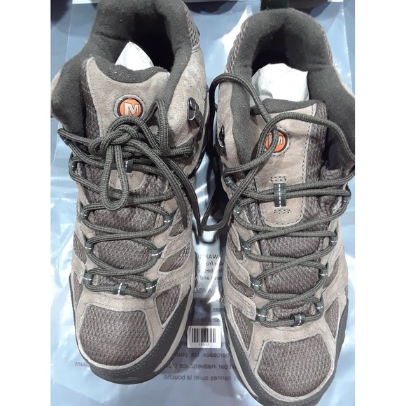 Merrell Men's Moab 3 Mid Waterproof Hiking Boot Boulder 9.5
